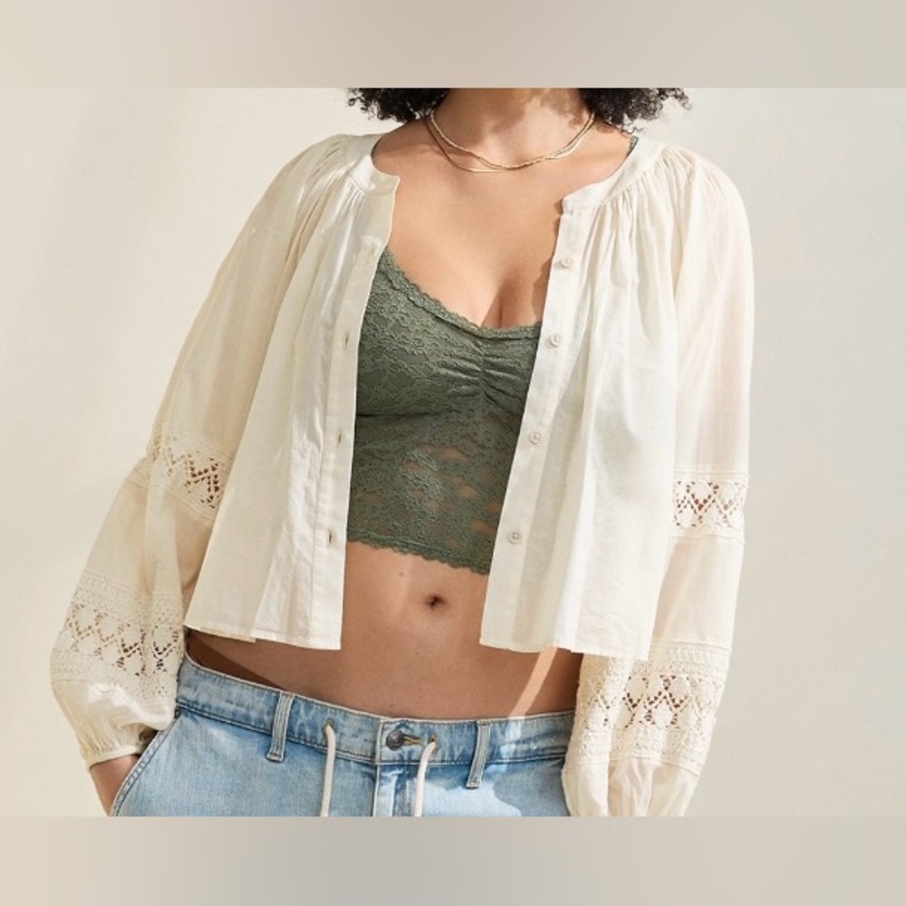 NWT! AERIE BOHO CROCHET TOP